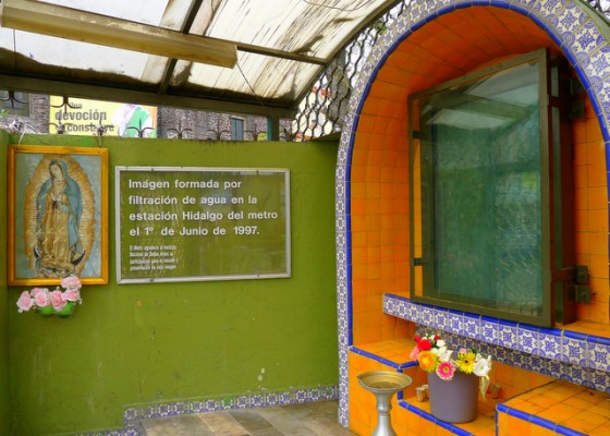 Virgen del Metro, Hidalgo Metro Station, Mexico City