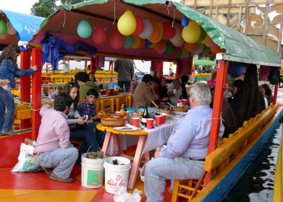 Fully festooned gondolas fit for fiesta