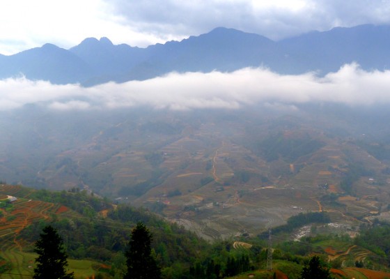 At cloud-level, it's a long way down to the valley!