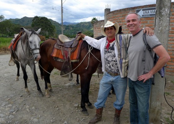 Paul and our guide Rogelio after the ride