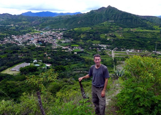 On the hills outside Vilcabamba with Mount Mandango in the background