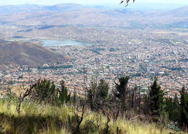 Rising above Cochabamba, the heat and the chaos were absent at this height