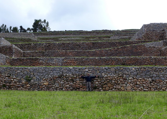 A sight to behold: I feel miniscule compared to the imposing terraces of Chinchero