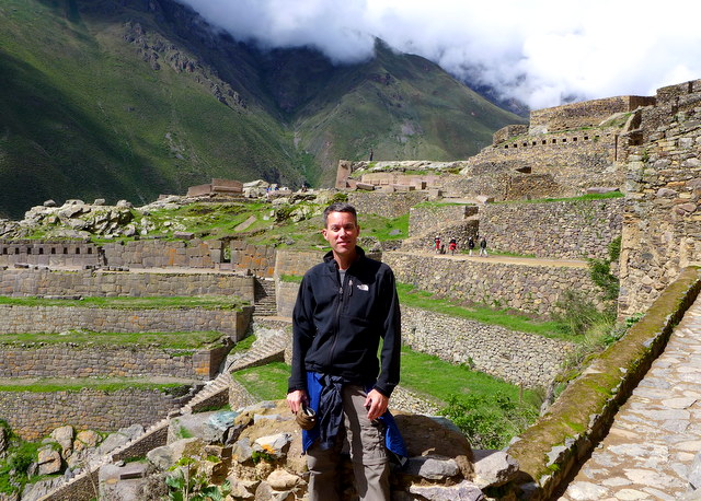 Standing above a restored section of Ollantaytambo, this was not available to tourists when I visited in 1999