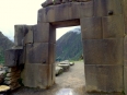 A typical Inca door, the tapered trapezoidal shape is effective in withstanding earthquakes
