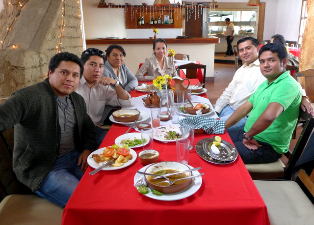My co-workers during the mid-day lunch break (from left to right): Gastón, Saúl, Sara, Verónica, Carlos and Alan. They were more welcoming and helpful then I ever could have asked for!