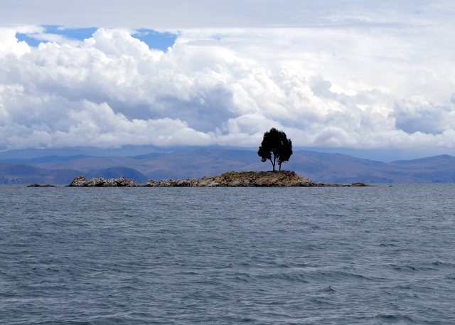One of the picturesque islands passed on the way to Island of the Sun