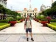 A park in front of the Ho Chi Minh City People\'s Committee building (formerly City Hall)