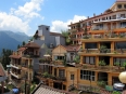 Hotels galore on a couple main tourist streets, all with magnificent views of the surrounding mountains