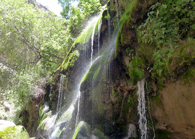 The beautiful cascade oasis, El Vergel, deep inside Toro Toro canyon