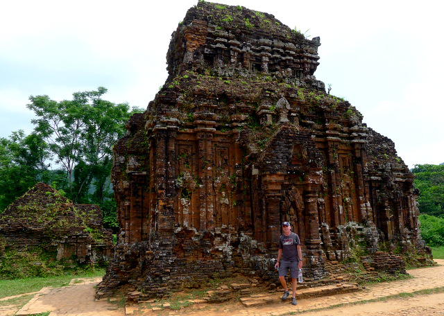 A temple of the ancient Cham city of My Son, sadly this was badly damaged by US bombs during the war