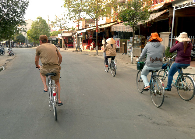 Cycle fever: flat Hoi An is perfect for an easy pedal to the beach