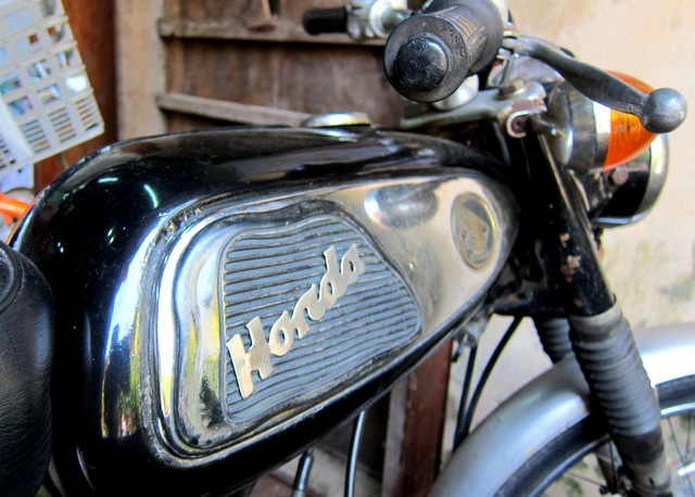 Circa 1960\'s Honda 10cc motorcycle, still running after all these years
