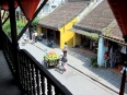 Street views from a balcony in the Hoi An old town